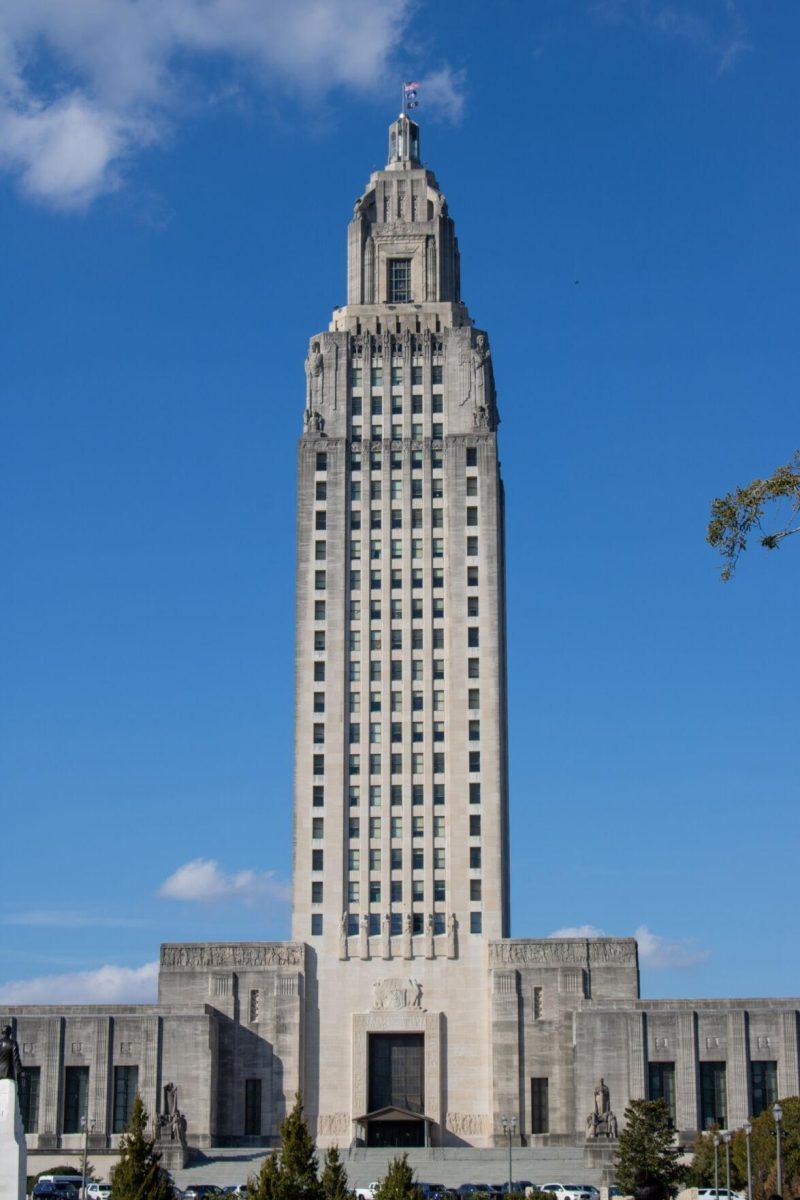 The Louisiana State Capitol sits on Wednesday, Feb. 21, 2024, in Baton Rouge, La.