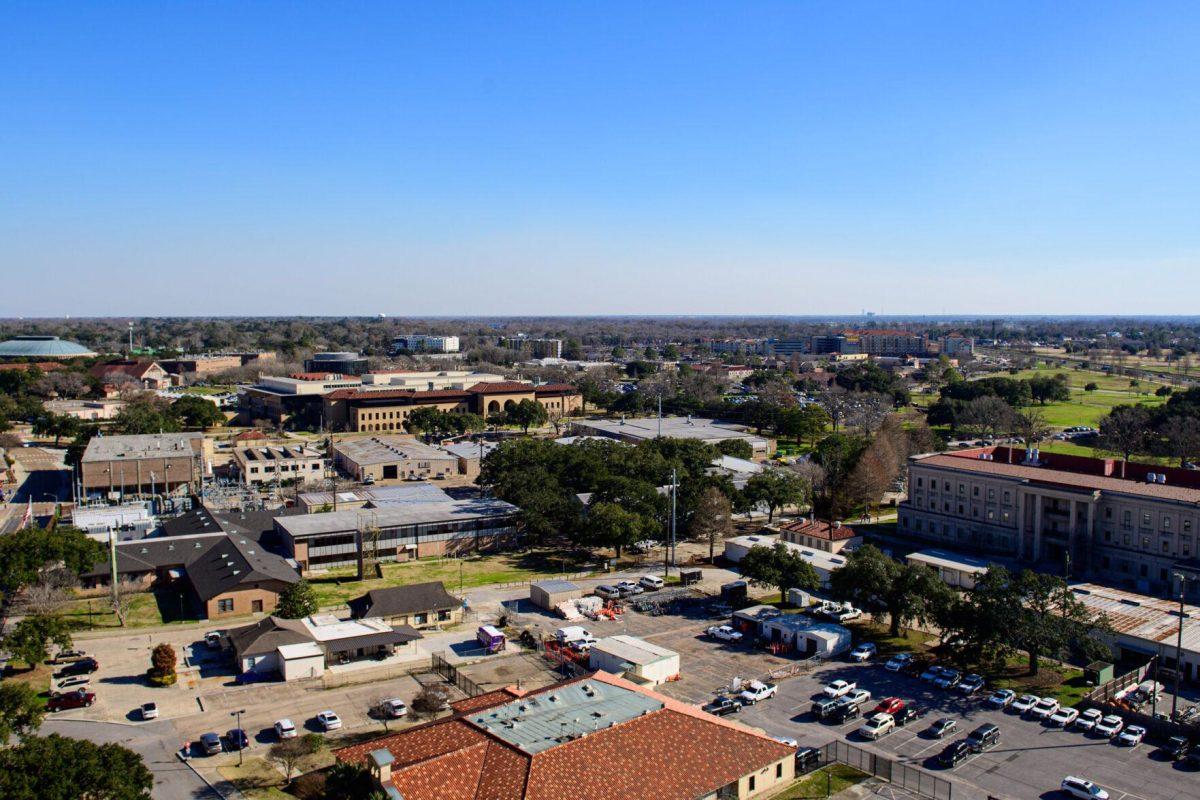 The sun shines on Friday, Feb. 2, 2024, on LSU's campus in Baton Rouge, La.