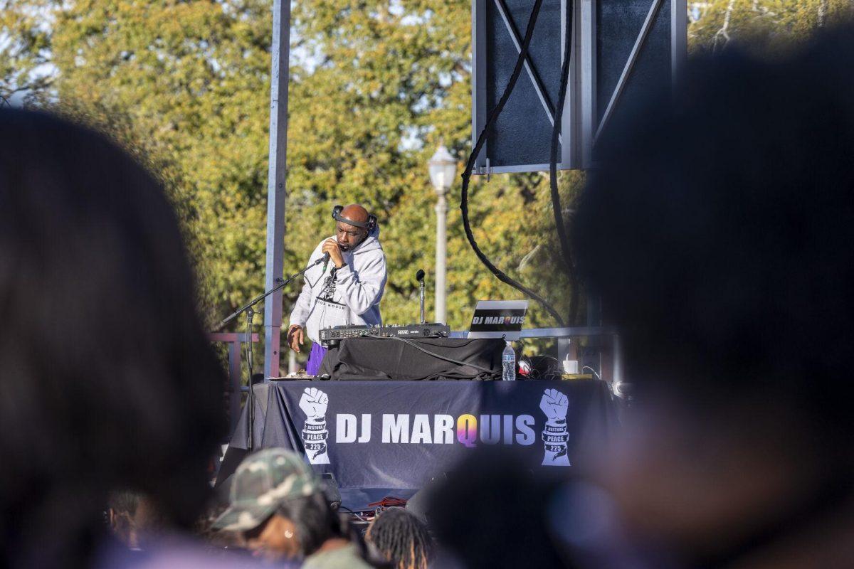 DJ Marquis pumps out live music Sunday, Feb. 25, 2024, during the second annual 225Fest 2024 at 660 N. Fourth St. in Baton Rouge, La.