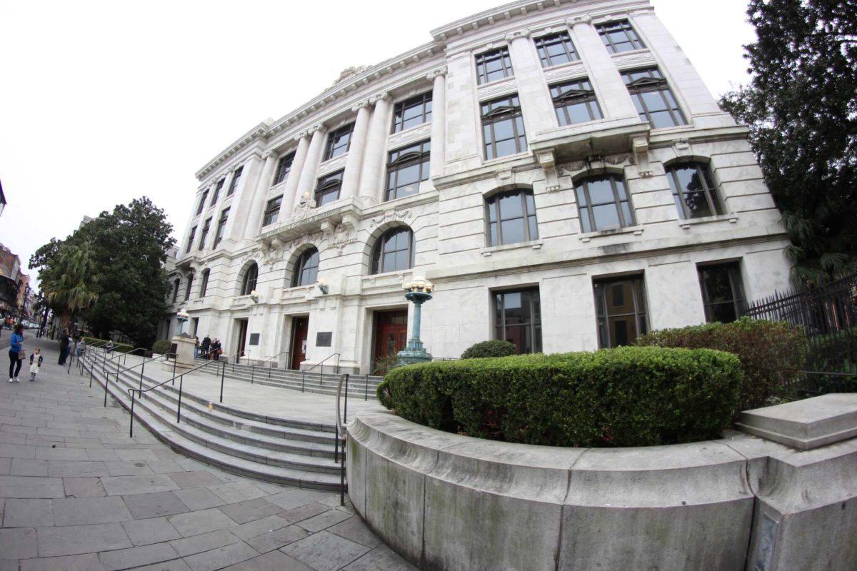 &#160;The Louisiana Supreme Court Building on Royal Street in New Orleans, Dec. 7, 2021.&#160;