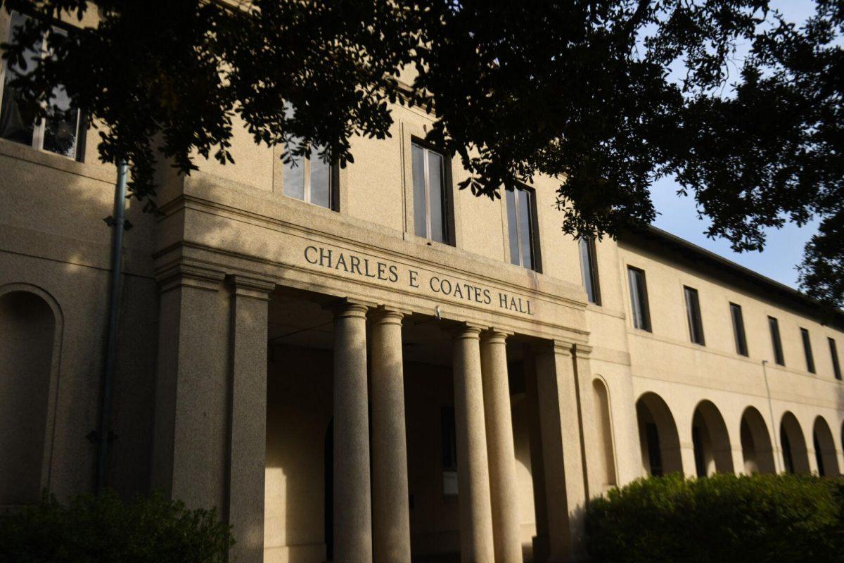 Coates Hall sits in the Quad Thursday, Feb. 15, 2024, on LSU&#8217;s campus in Baton Rouge, La.