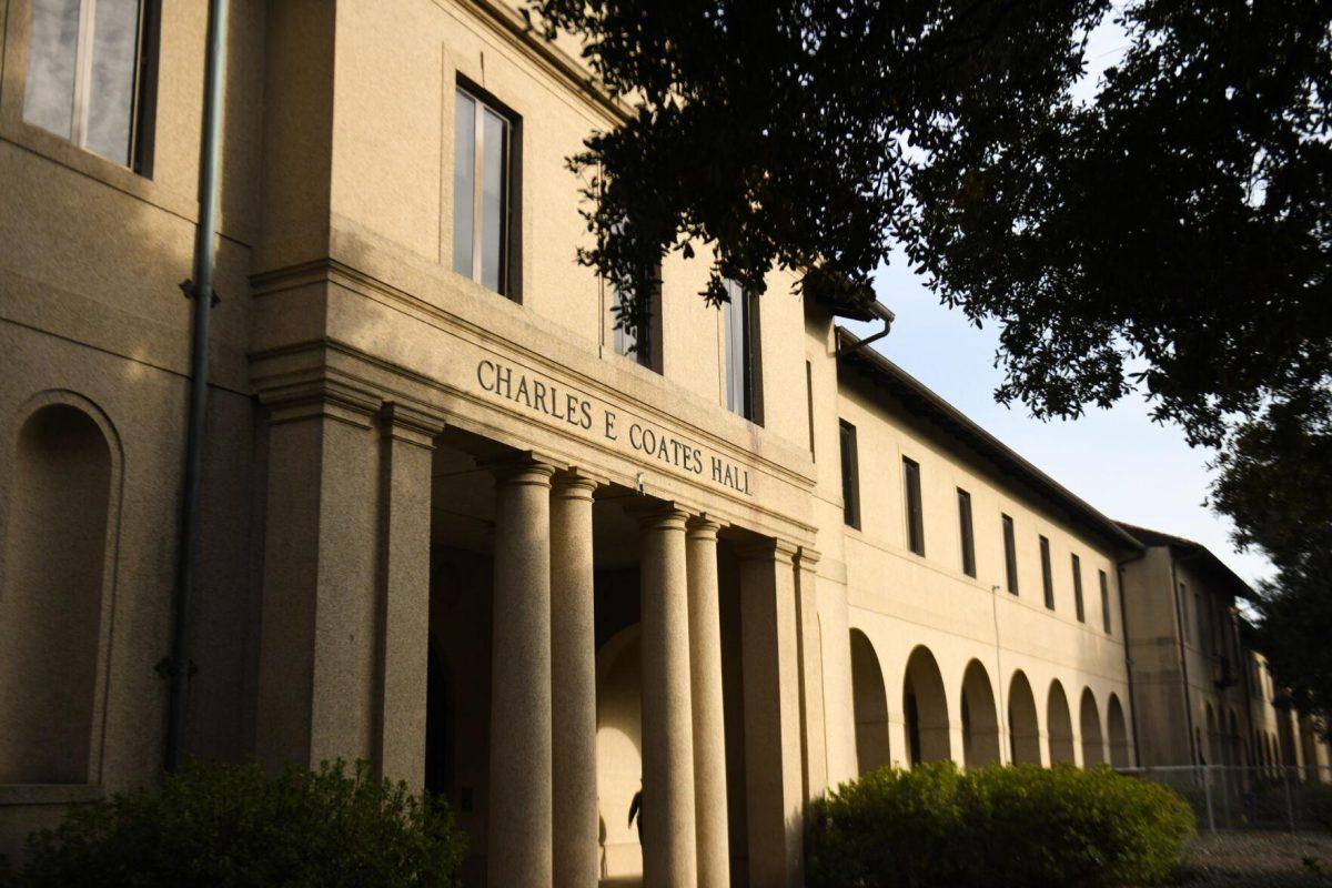 Coates Hall sits in the Quad Thursday, Feb. 15, 2024, on LSU&#8217;s campus in Baton Rouge, La.