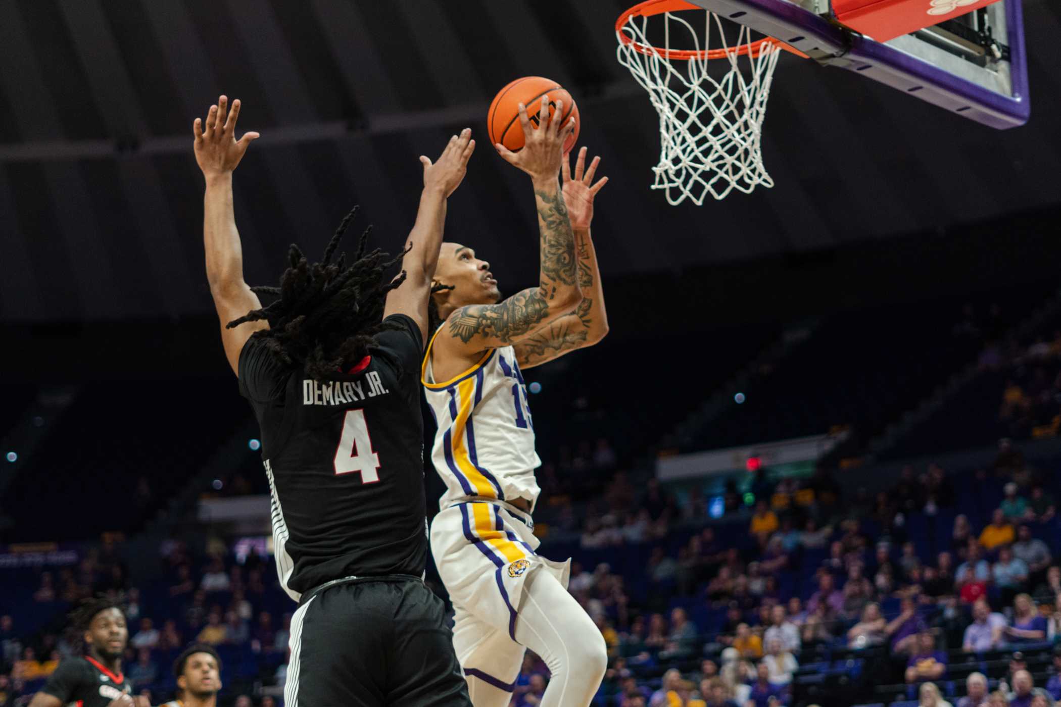 PHOTOS: LSU men's basketball defeats Georgia 67-66 in the PMAC