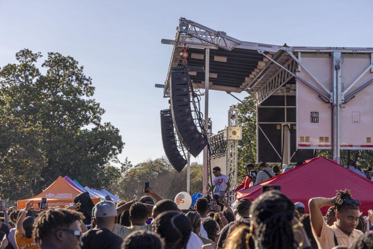 Event-goers dance to live music Sunday, Feb. 25, 2024, during the second annual 225Fest 2024 at 660 N. Fourth St. in Baton Rouge, La.
