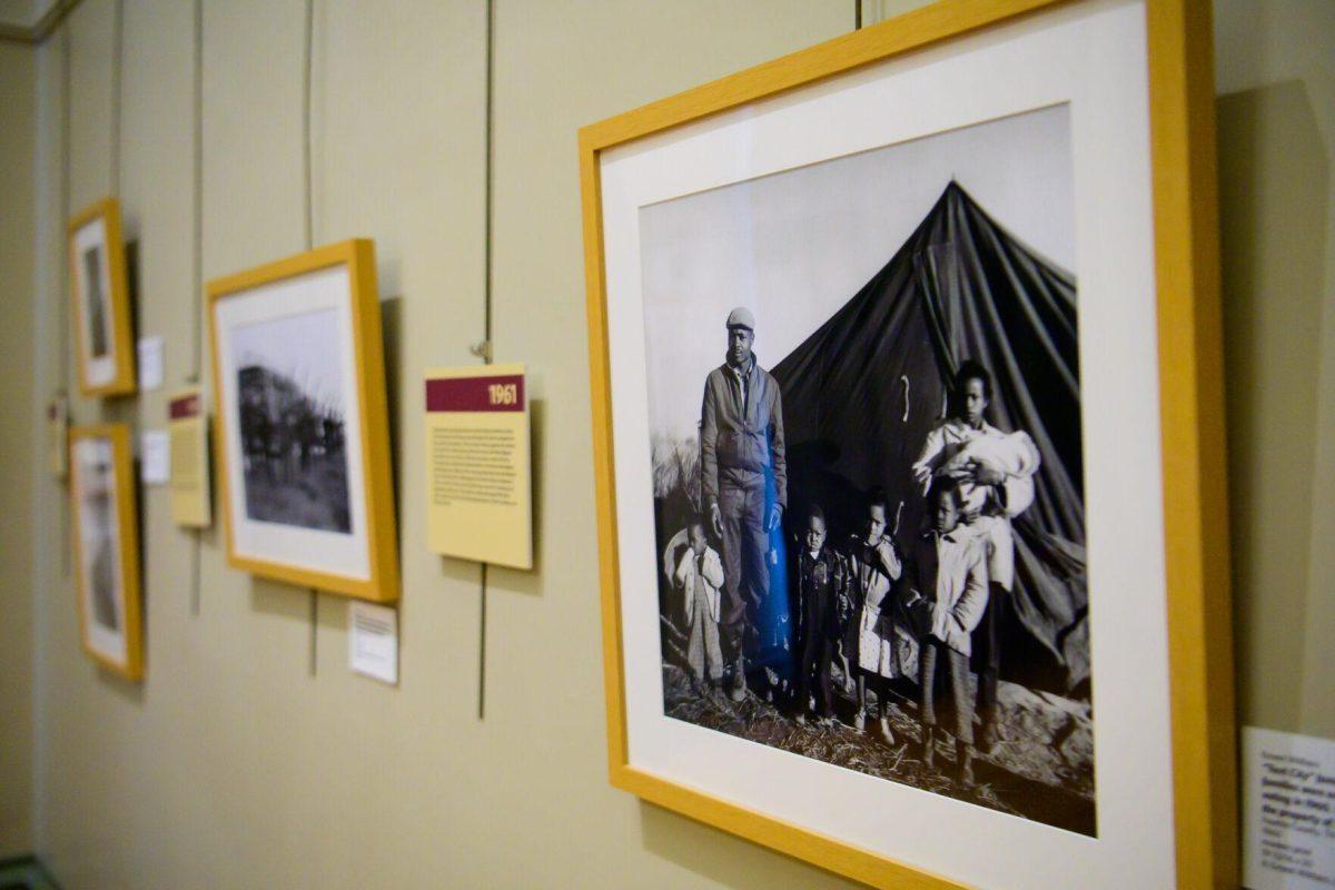 Photos sit on the wall on Thursday, Feb. 29, 2023, in the Old State Capital on North Blvd in Baton Rouge, La.