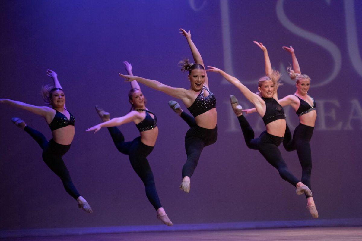 The LSU Golden Girls perform Sunday, March 24, 2024, during Delta Zeta's Miss LSU 2024 Pageant in the Union Theater in Baton Rouge, La.