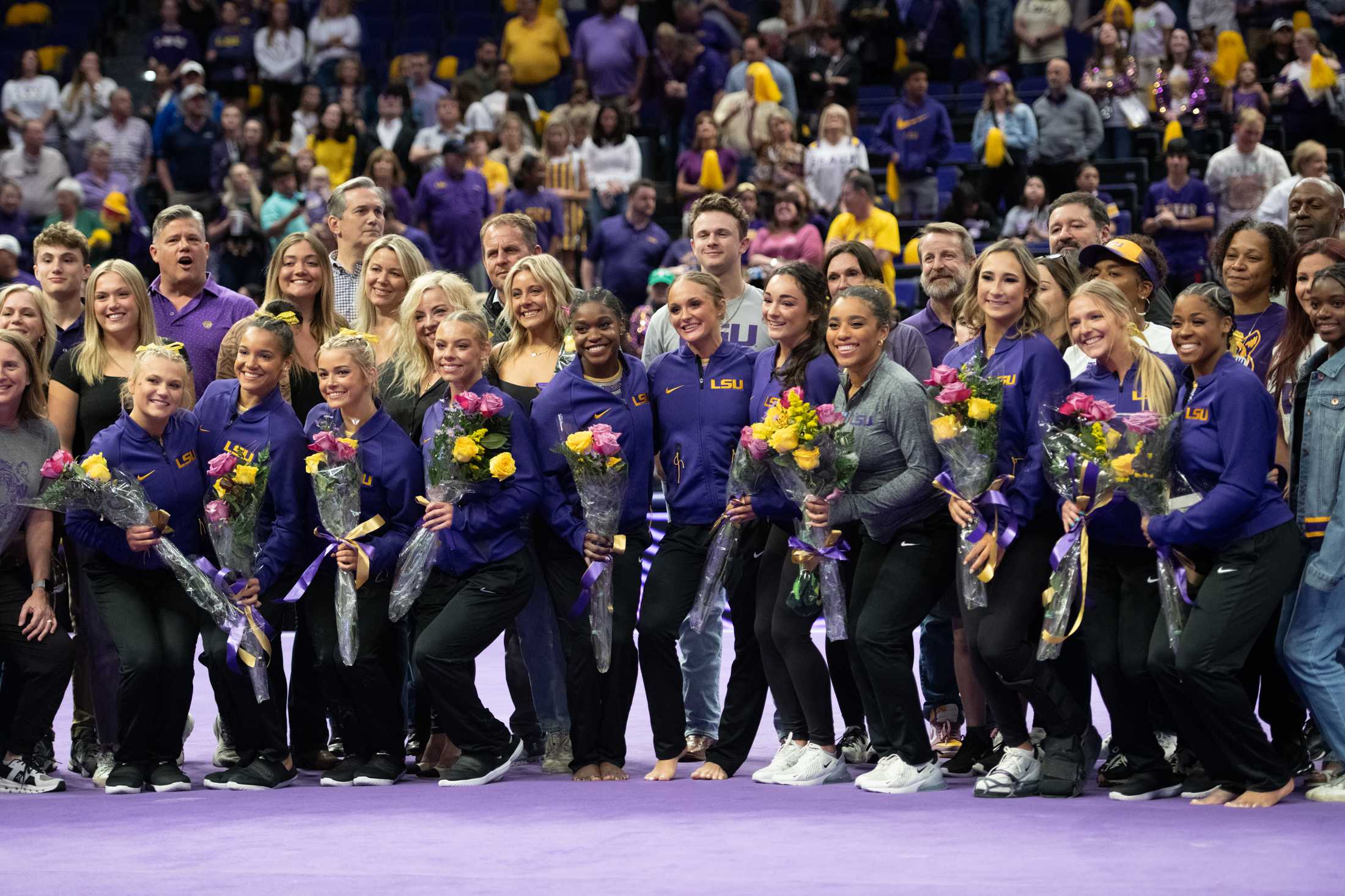 PHOTOS: LSU gymnastics beats North Carolina 198.250-196.075 in the PMAC