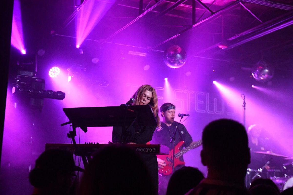 Happy Landing vocalist and keys Keegan Lyle performs Wednesday, Feb. 28, 2024, at Chelsea&#8217;s Live in Baton Rouge, La.