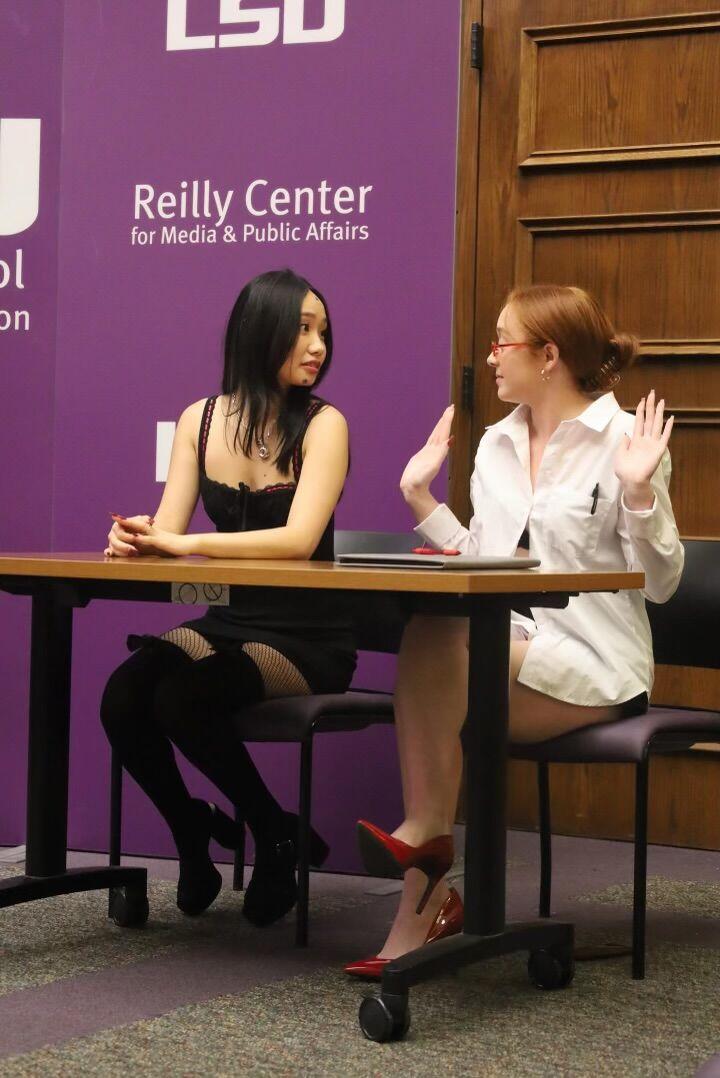 Two judges on the Fashion Court deliberate over a verdict.&#160;