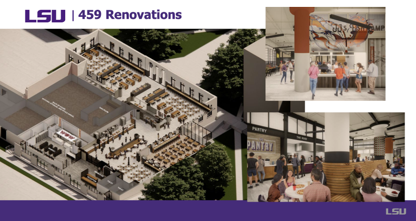 Mock up of renovations to the 459 Commons dining hall presented to the Board of Supervisors on April 21, 2023.