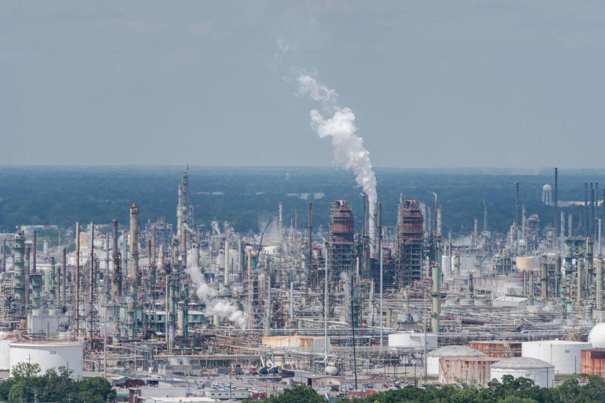 A refinery operates Thursday, April 25, 2024, in Baton Rouge, La.