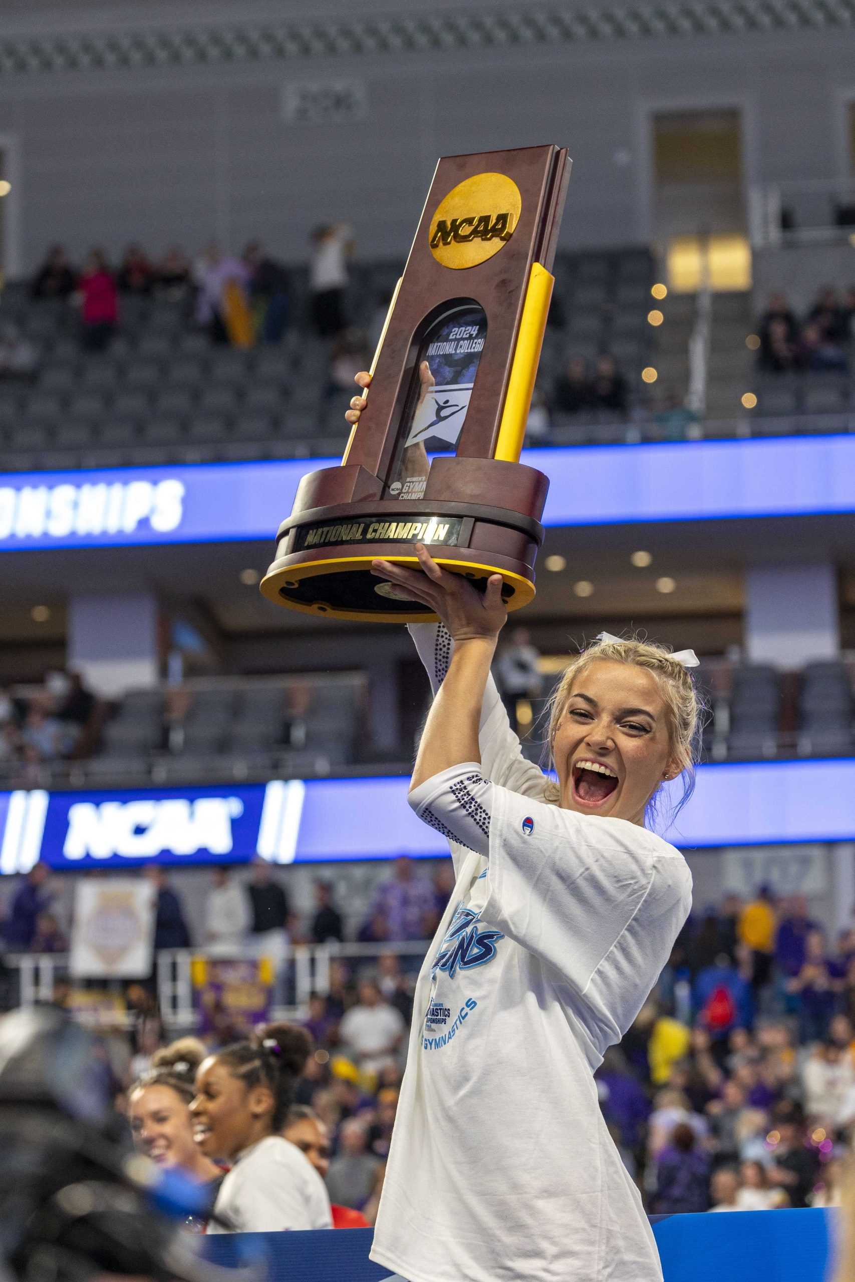 PHOTOS: LSU gymnastics claims its first NCAA Championship title with a score of 198.2250