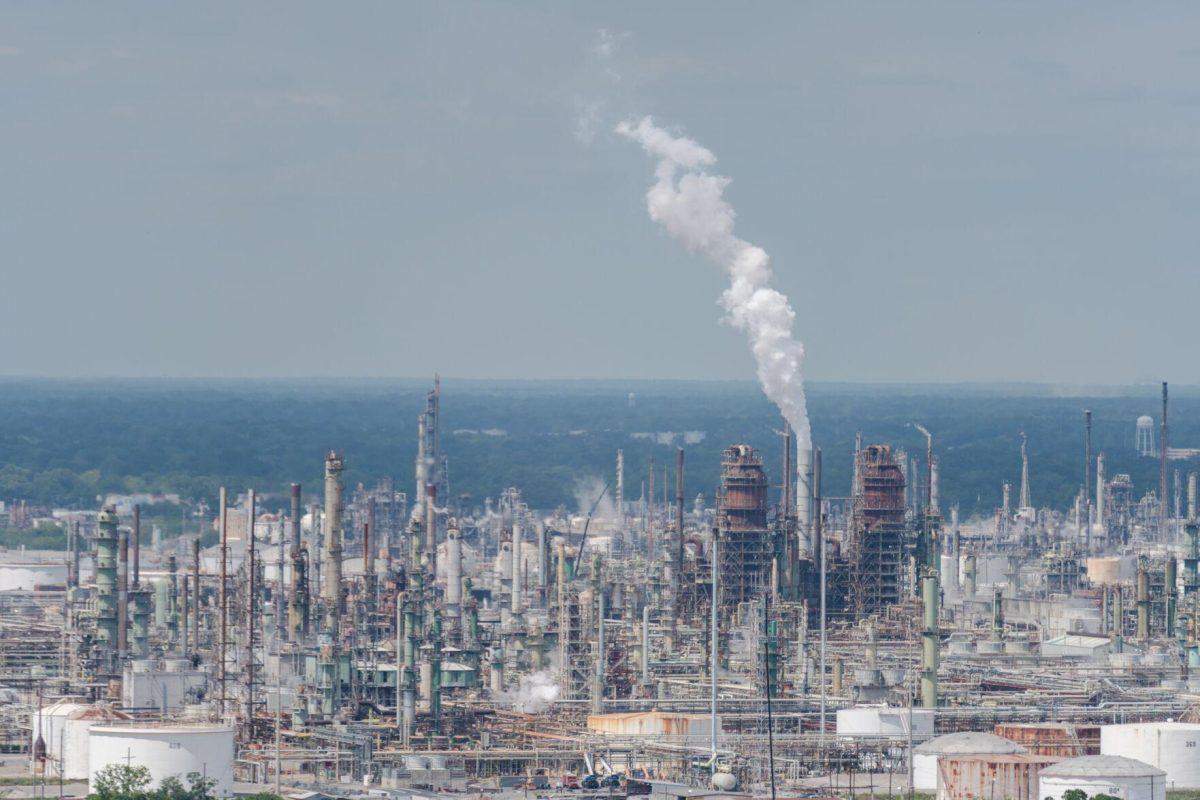 A refinery operates Thursday, April 25, 2024, in Baton Rouge, La.