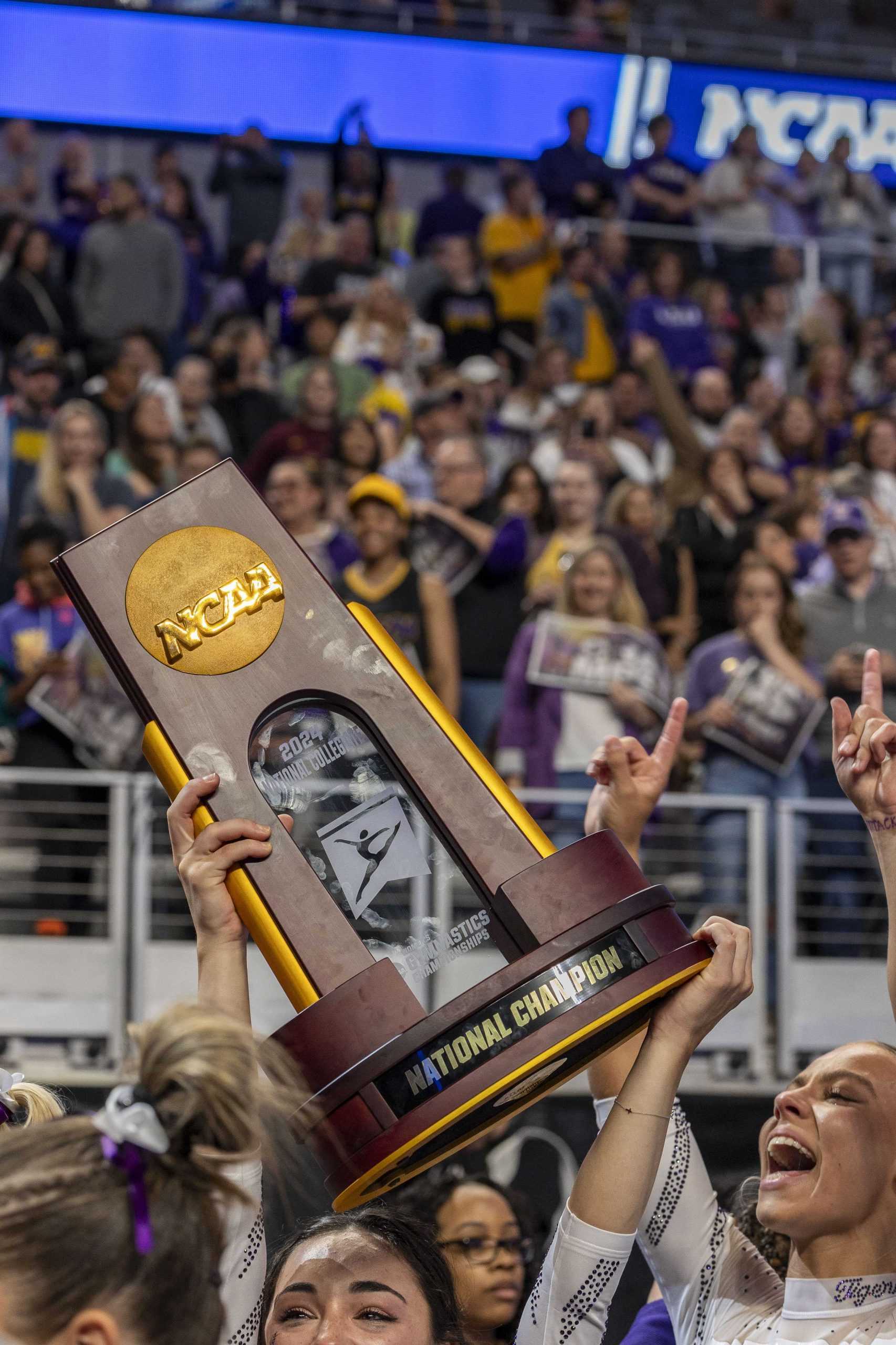 PHOTOS: LSU gymnastics claims its first NCAA Championship title with a score of 198.2250