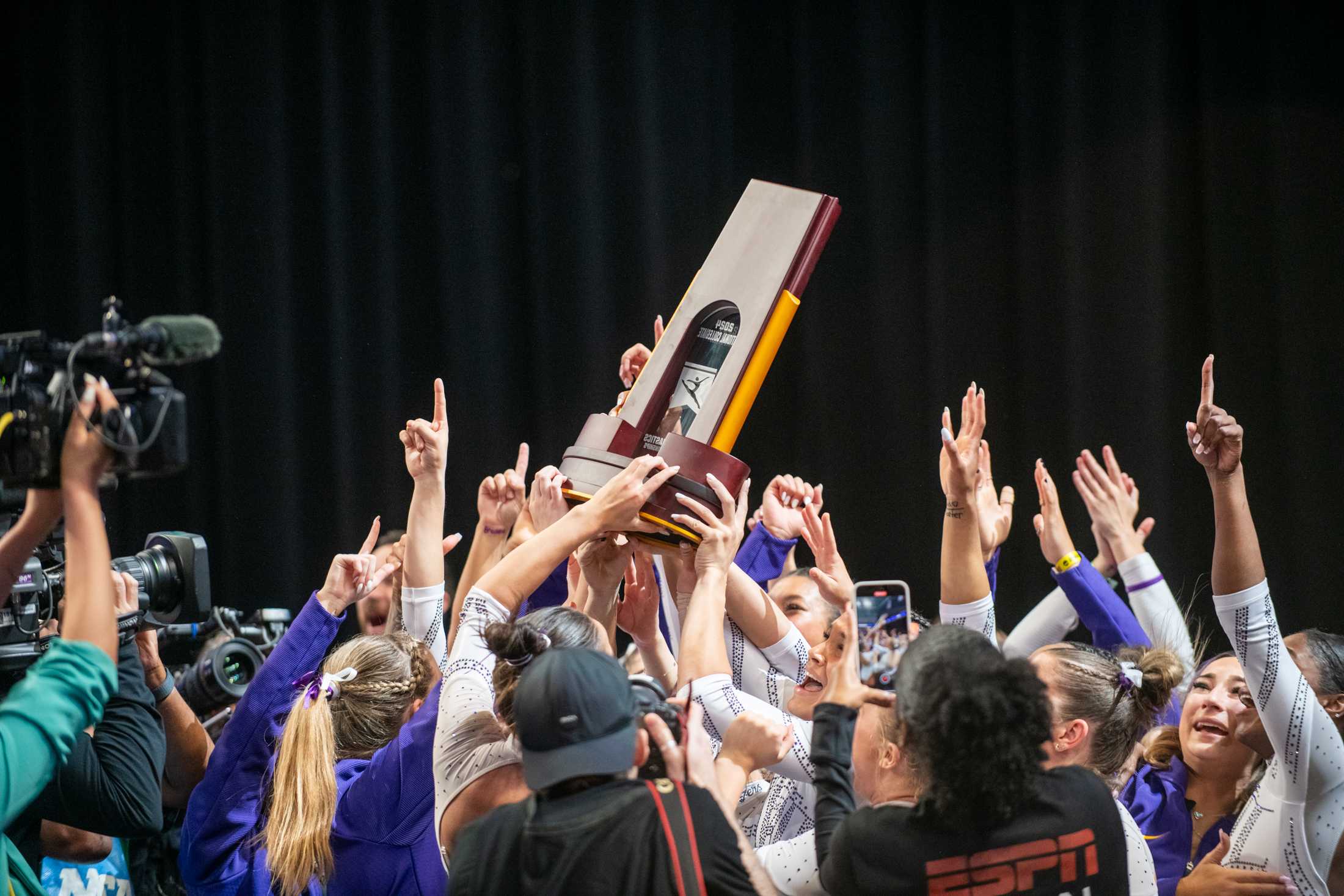 PHOTOS: LSU gymnastics claims its first NCAA Championship title with a score of 198.2250