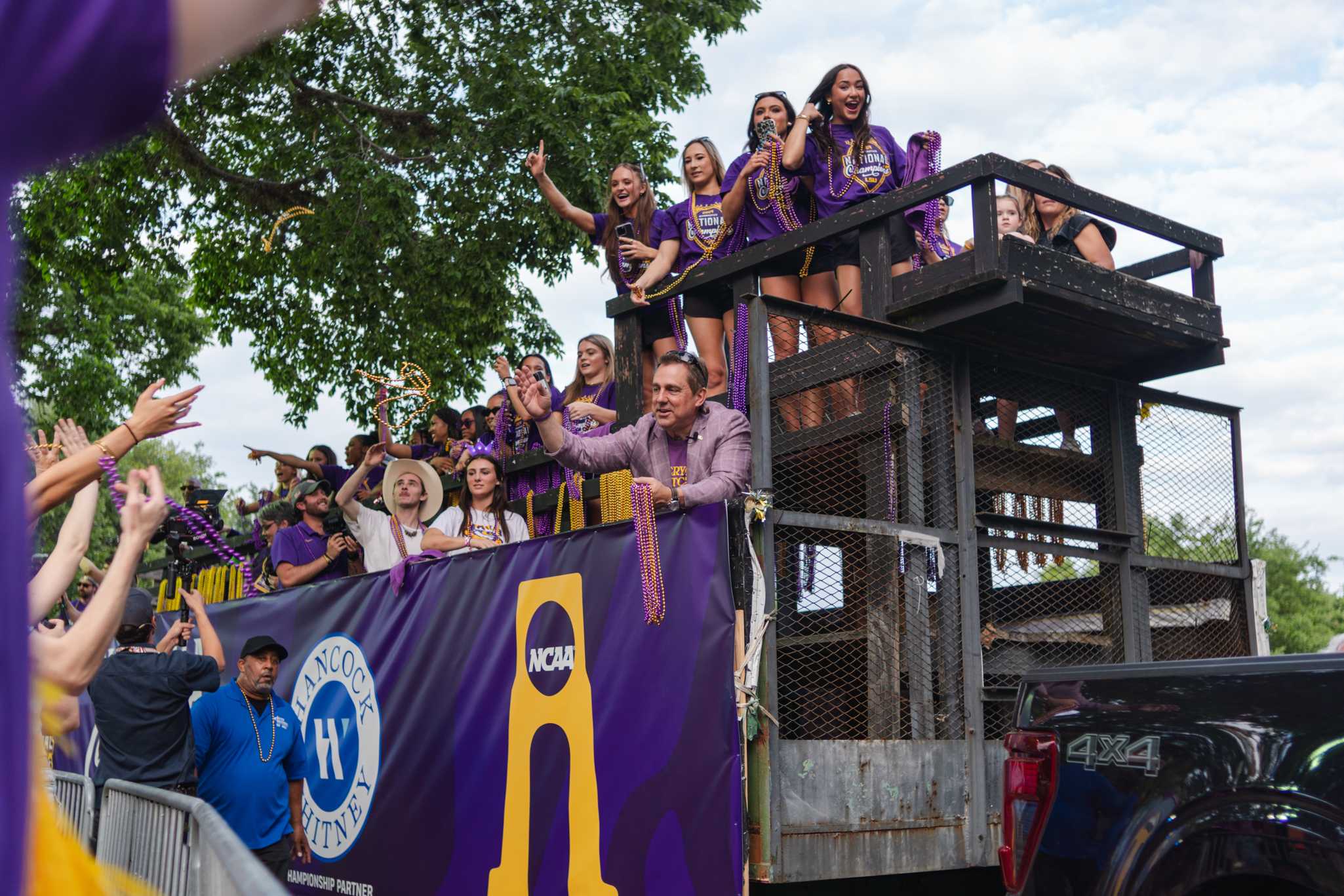 PHOTOS: LSU gymnastics celebrates its championship with a parade through campus