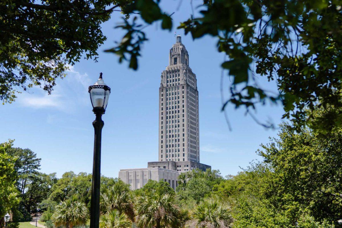 The Capitol stands tall Monday, April 22, 2024, in Baton Rouge, La.