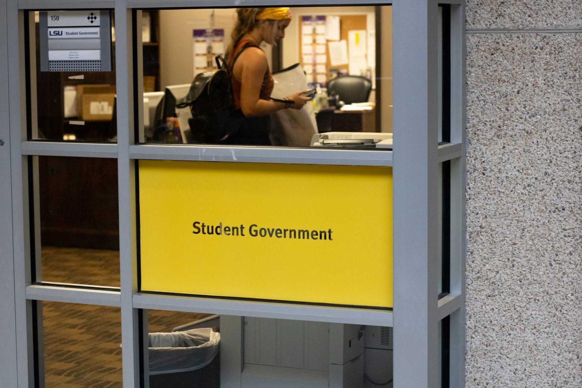 The Student Government office sits Tuesday, Aug. 23, 2022, in the LSU student union at LSU.