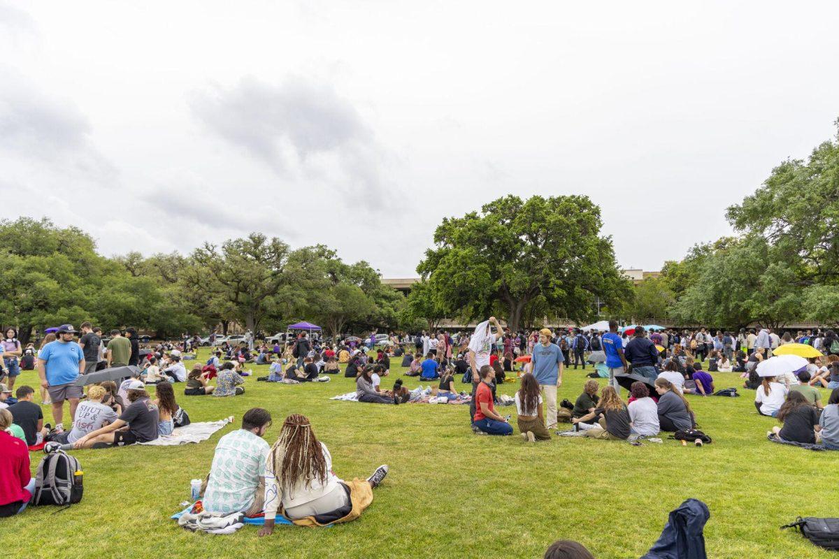The Department of Physics &amp; Astronomy hosts a solar eclipse watch party Monday, April 8, 2024, in anticipation of seeing the 2024 Solar Eclipse on the LSU Parade Ground.