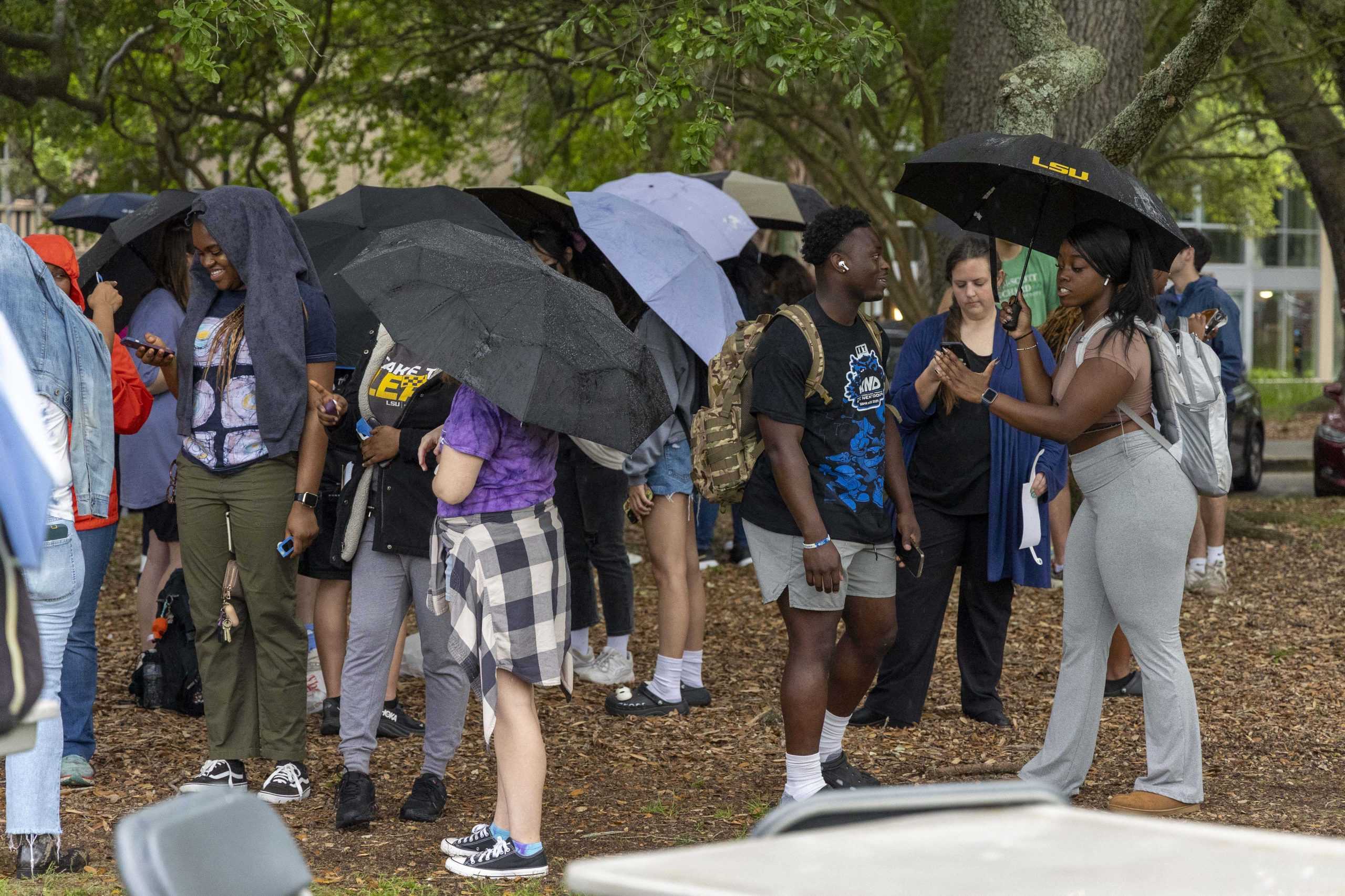 PHOTOS: LSU students gather on the Parade Ground for the 2024 solar eclipse