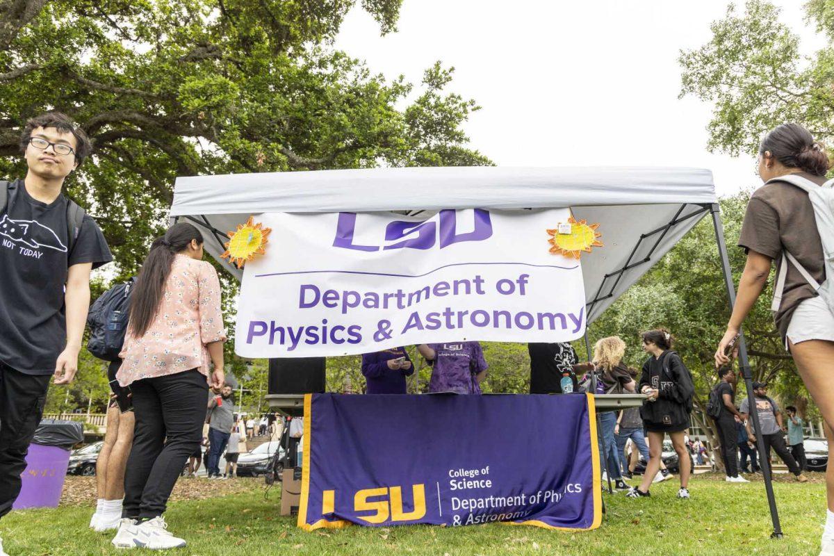 The Department of Physics &amp; Astronomy hosts a solar eclipse watch party Monday, April 8, 2024, in anticipation of seeing the 2024 Solar Eclipse on the LSU Parade Ground.