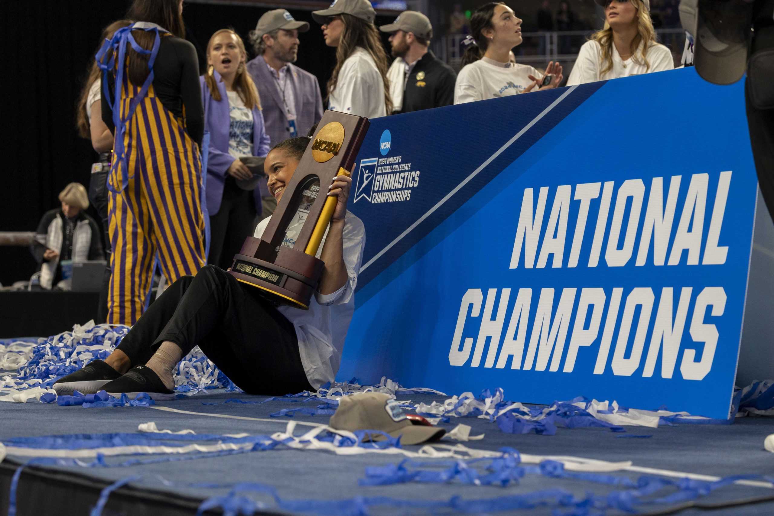 PHOTOS: LSU gymnastics claims its first NCAA Championship title with a score of 198.2250