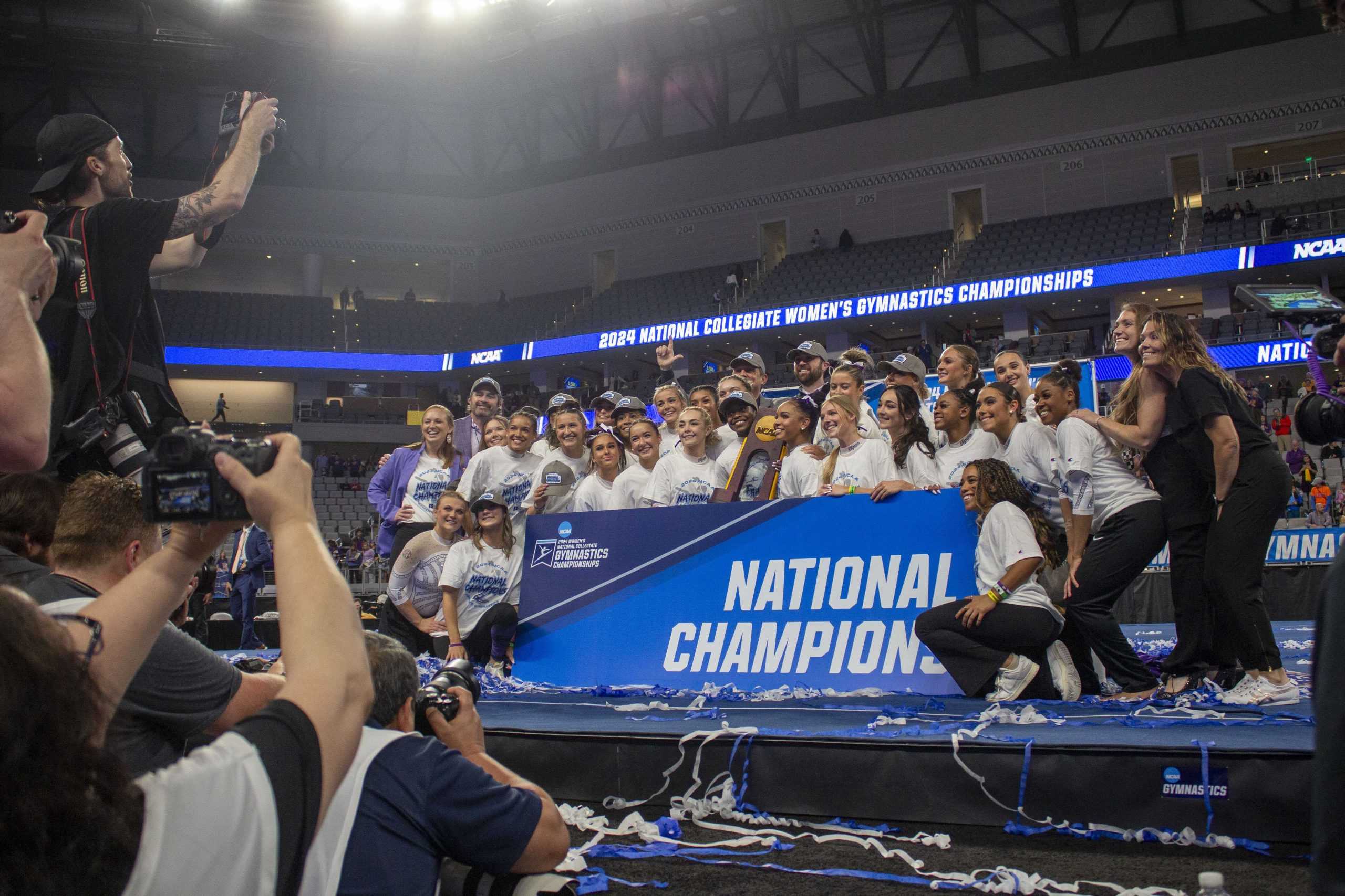 PHOTOS: LSU gymnastics claims its first NCAA Championship title with a score of 198.2250