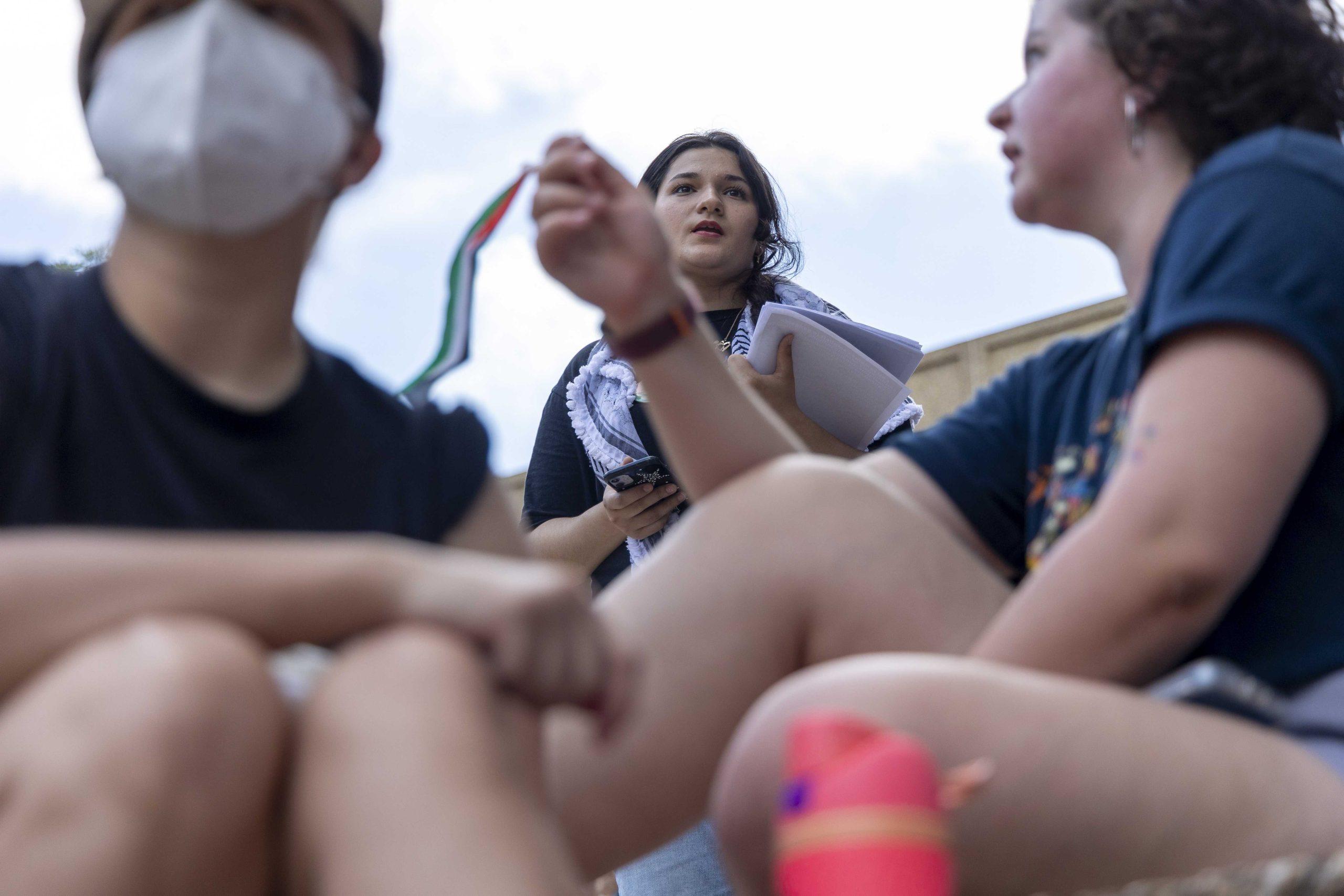 PHOTOS: LSU students hold Die-in for Gaza protest on Student Union steps