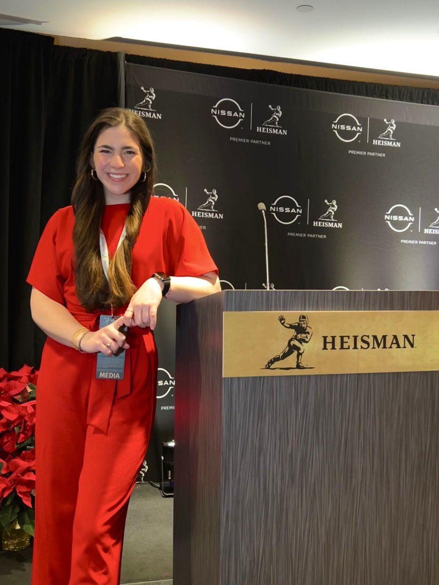 Mackay Suire, the Reveille's deputy sports editor, in New York for the 2024 Heisman Ceremony.&#160;