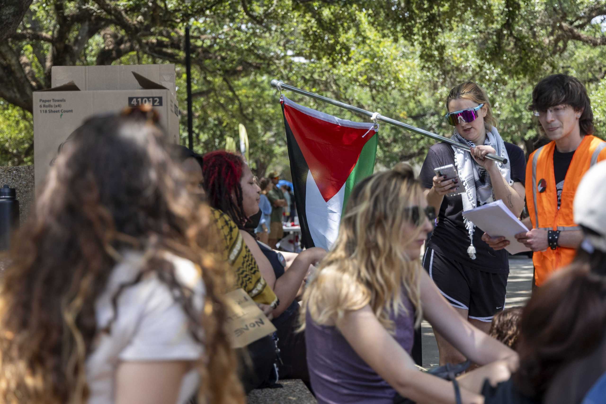 PHOTOS: LSU students hold Die-in for Gaza protest on Student Union steps