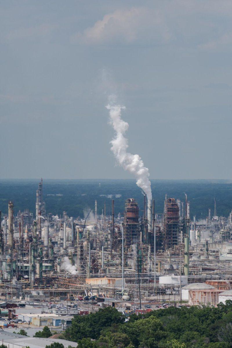 A refinery operates Thursday, April 25, 2024, in Baton Rouge, La.