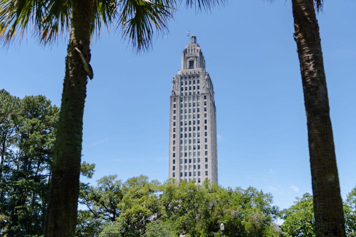 The Capitol stands tall Monday, April 22, 2024, in Baton Rouge, La.