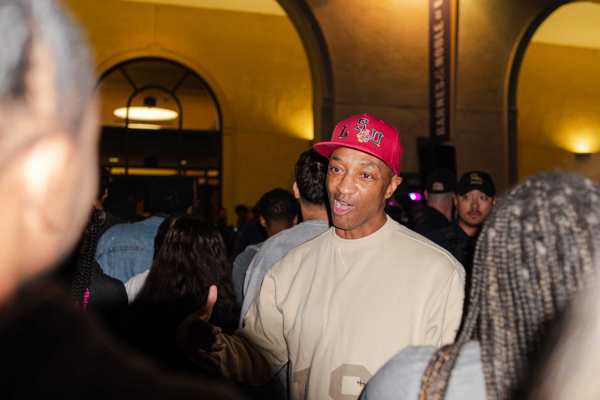 Travis Scott makes surprise appearance on campus to promote apparel campaign