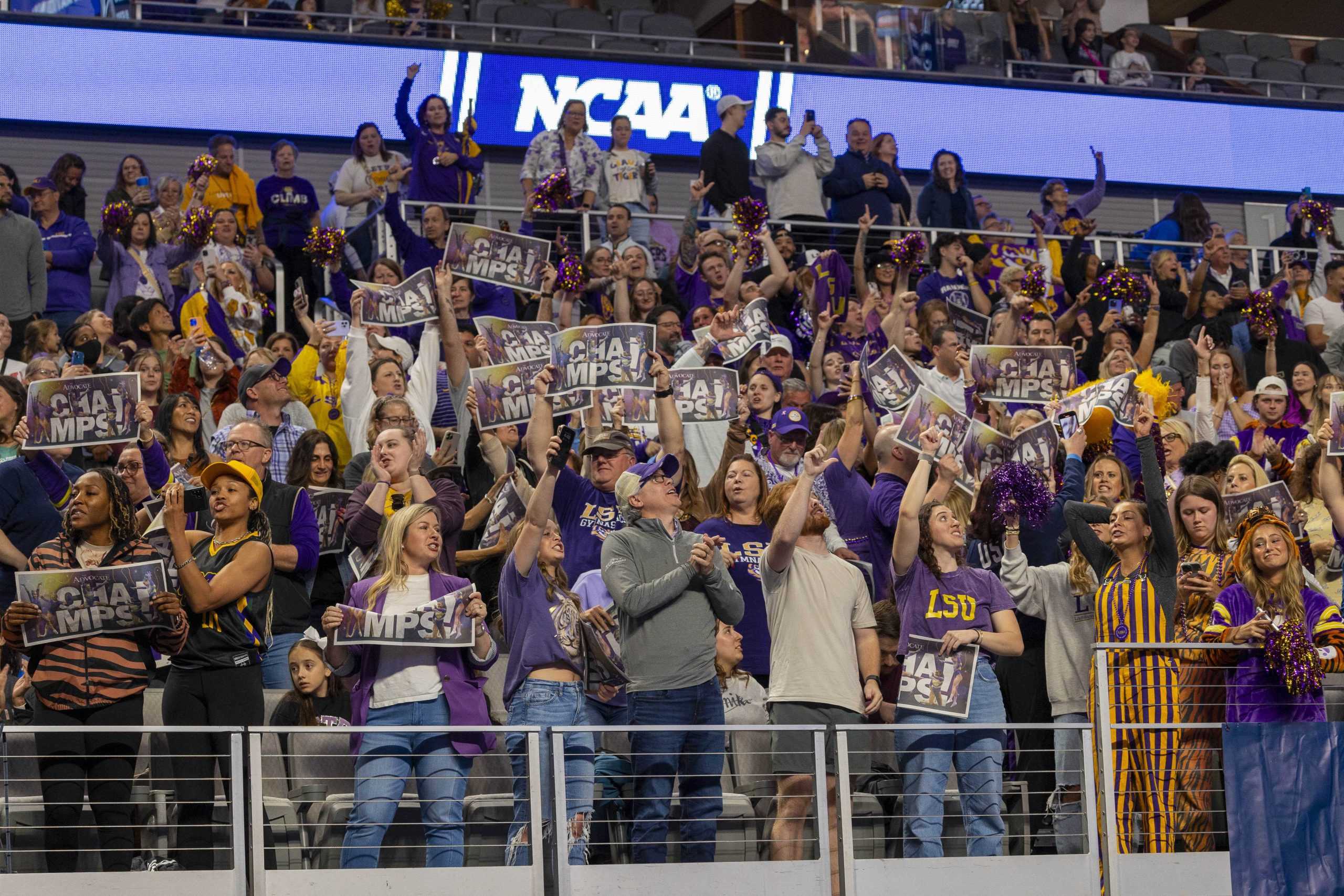 PHOTOS: LSU gymnastics claims its first NCAA Championship title with a score of 198.2250