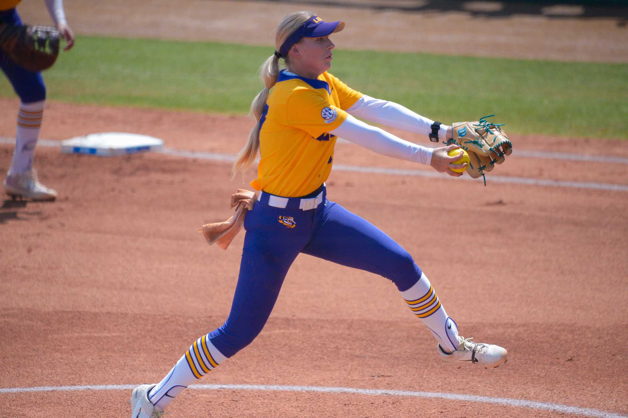 PHOTOS: LSU softball wins 9-0 against Southern Illinois University in Baton Rouge regional tournament