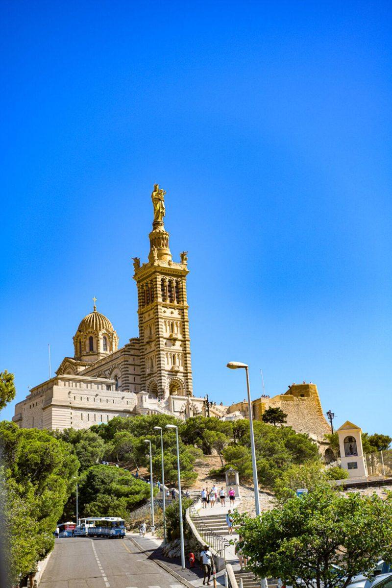 The Basilique Notre-Dame de la Garde in Marseille, France on Monday, July 22, 2024.