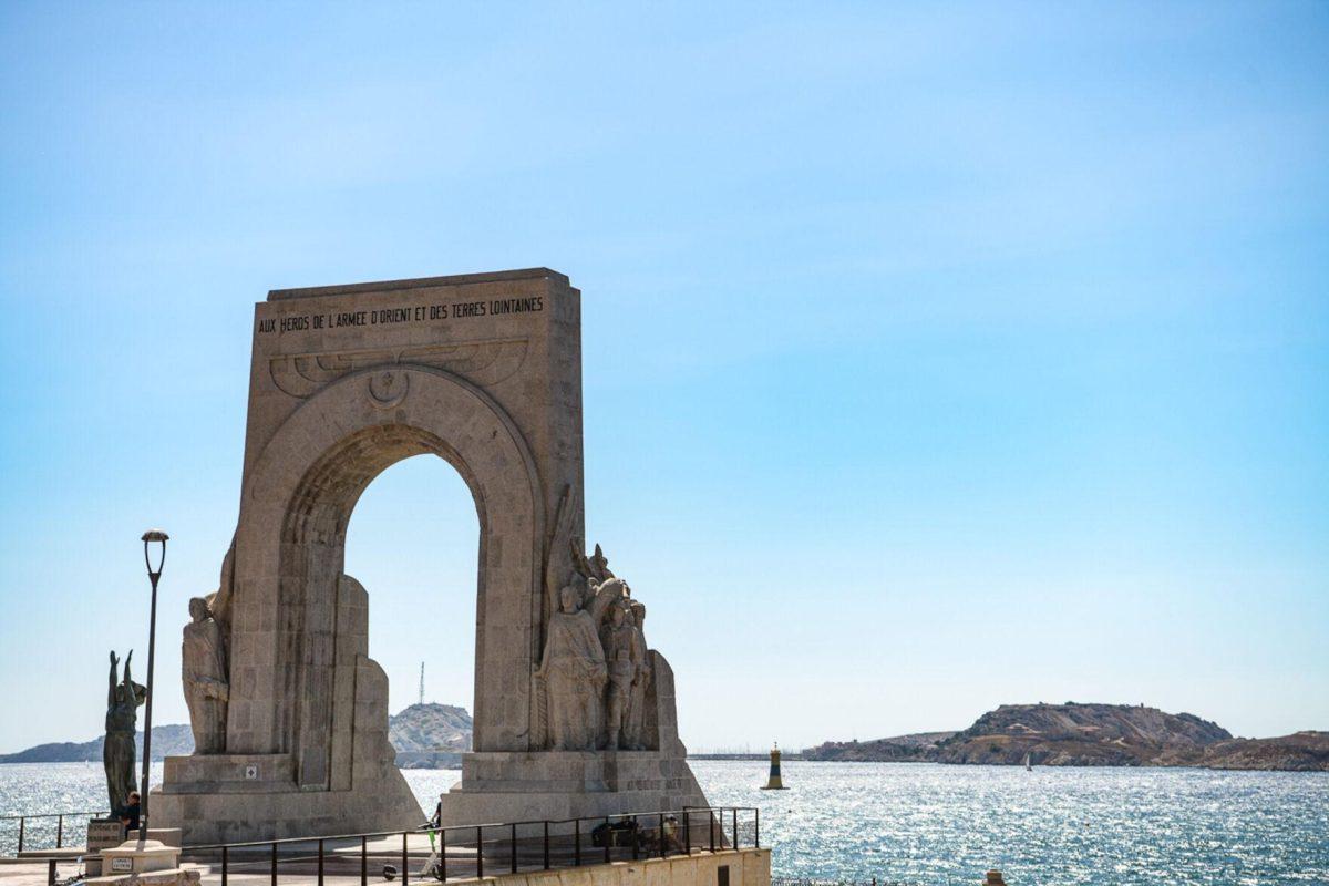 Historic monument in Marseille, France on Monday, July 22, 2024.