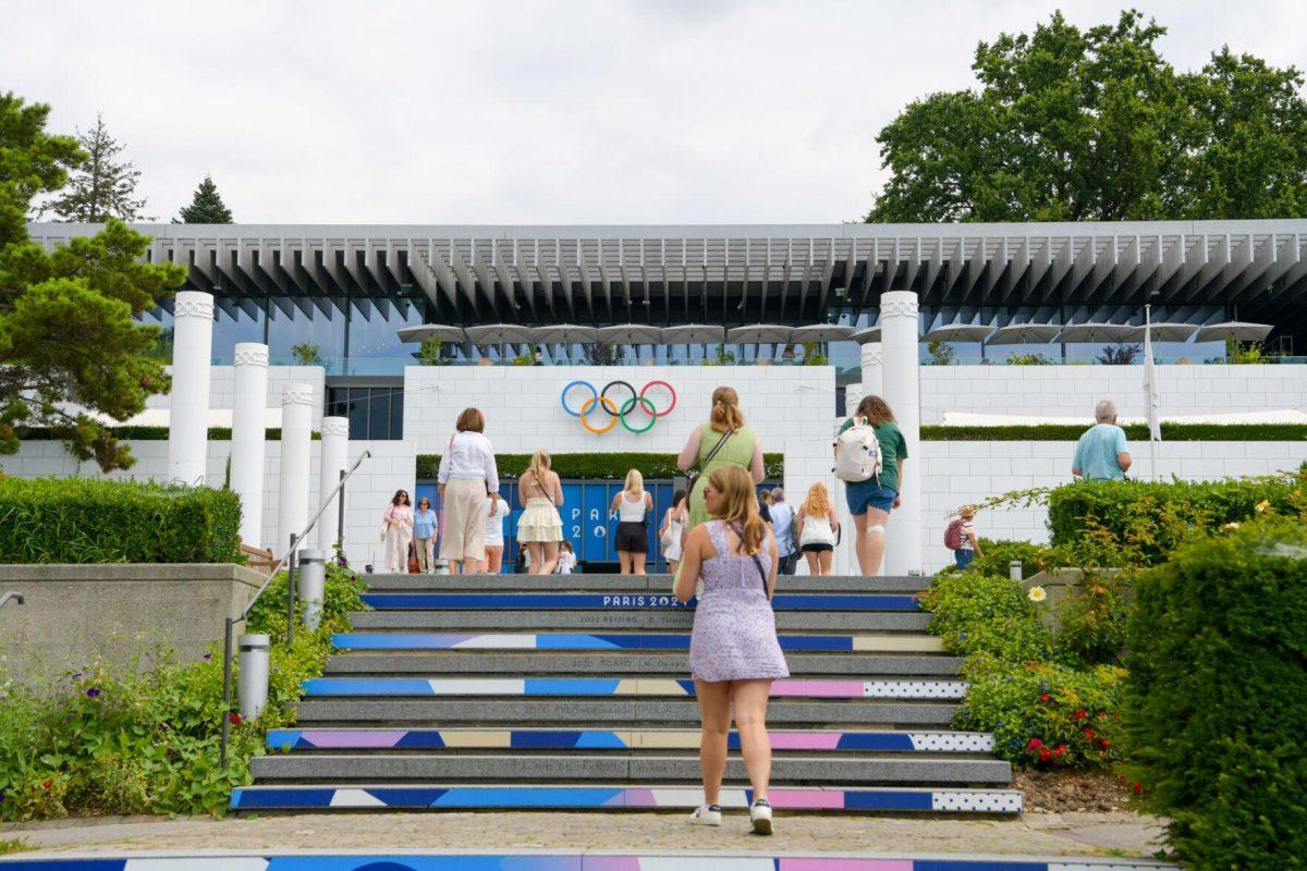 LSU mass communication students visit the Olympic Museum in Lausanne, Switzerland on Sunday, July 28, 2024.