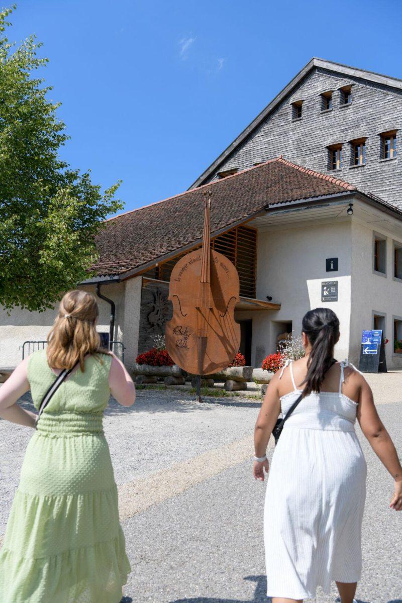 LSU mass communication students walking around Gruyeres, Switzerland on Sunday, July 28, 2024.