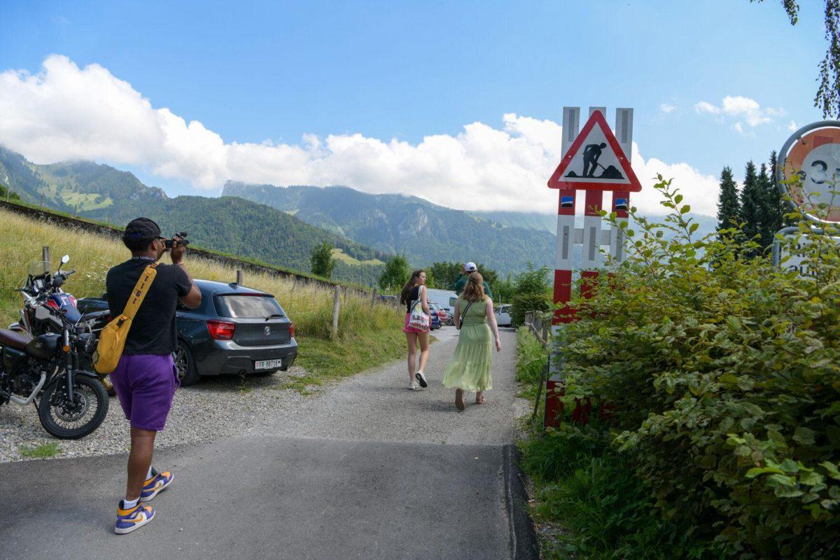 LSU mass communication students walking around Gruyeres, Switzerland on Sunday, July 28, 2024.