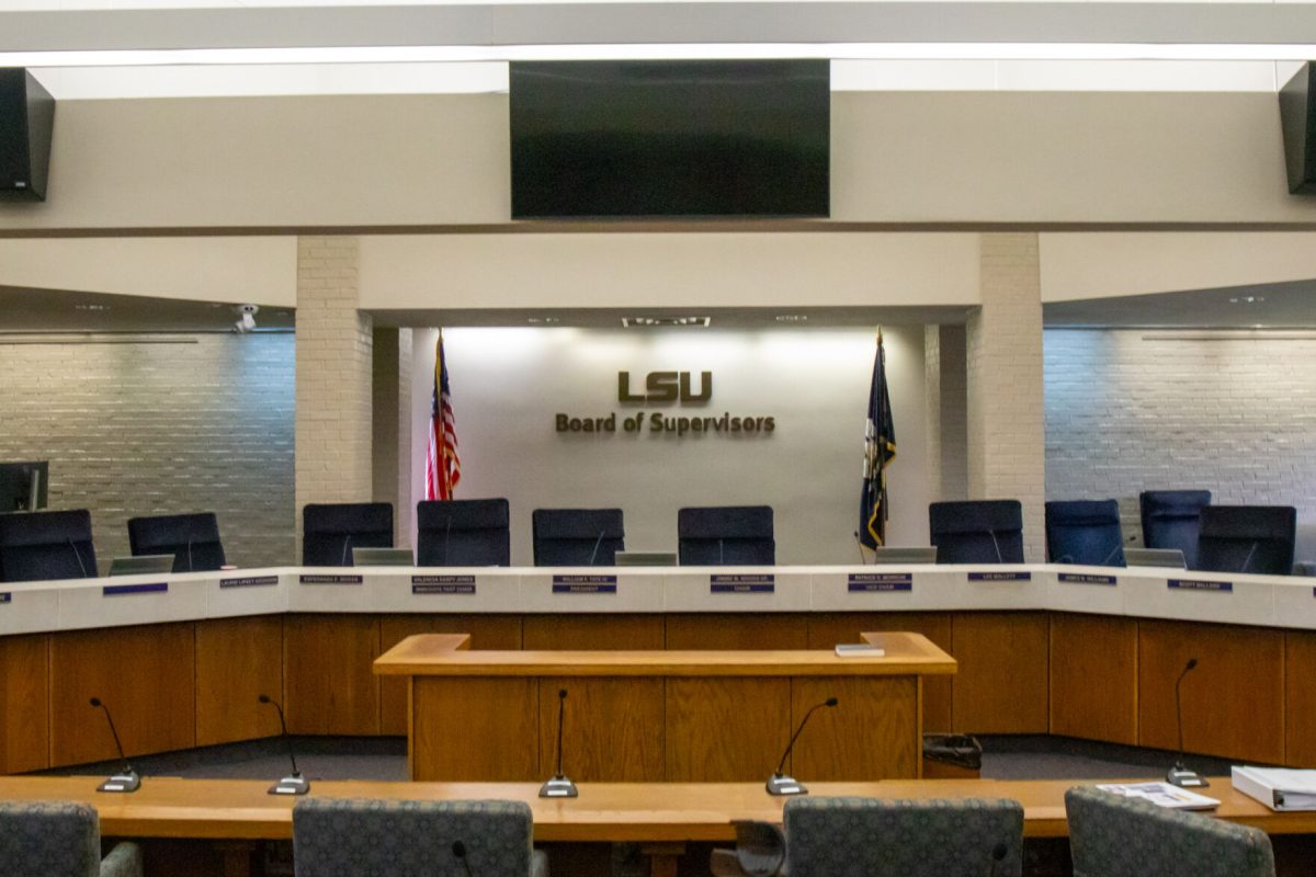 The LSU Board of Supervisors conference room sits in the University Administration Building on Friday, Sept. 6, 2024, in Baton Rouge, La.