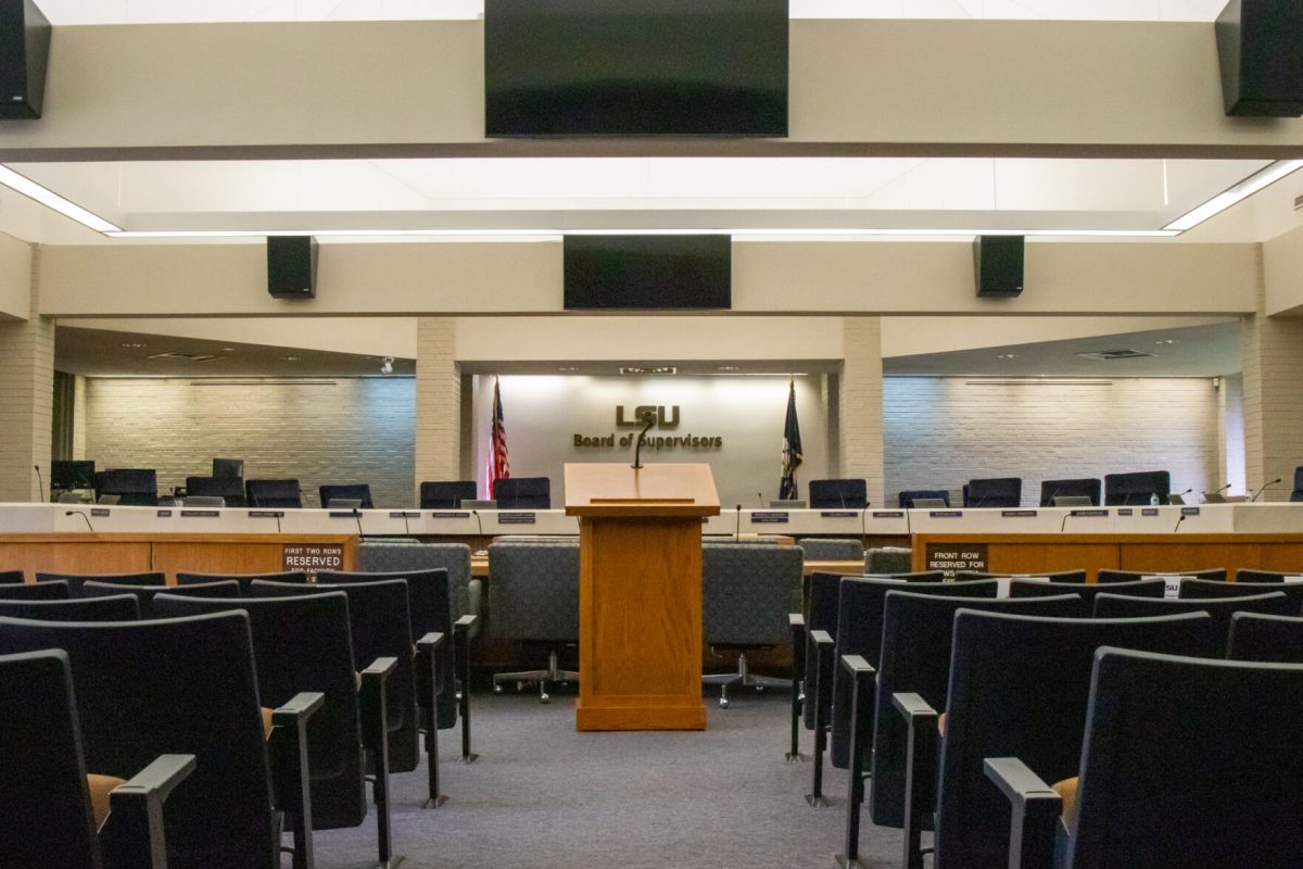 The LSU Board of Supervisors conference room sits in the University Administration Building on Friday, Sept. 6, 2024, in Baton Rouge, La.