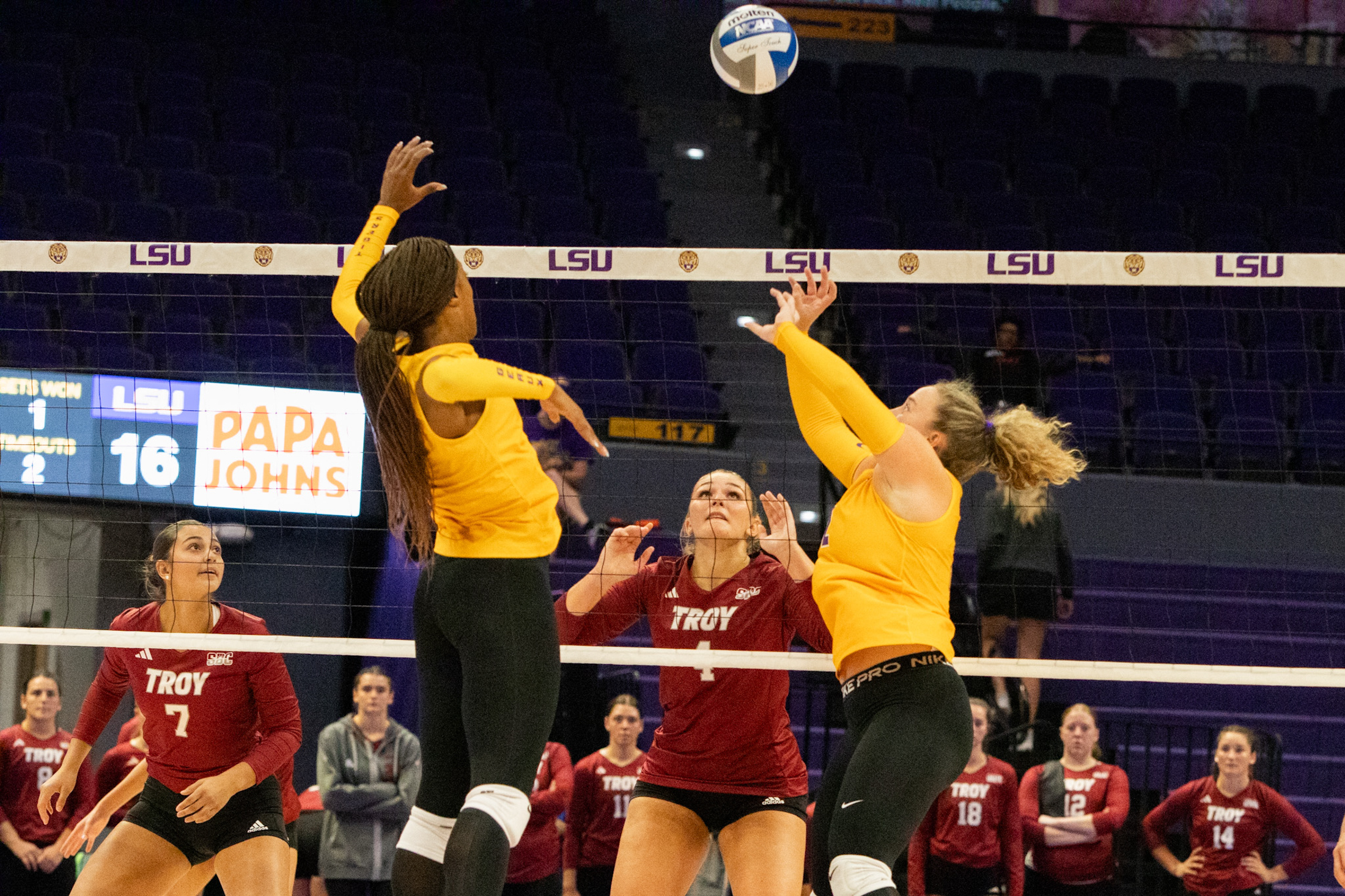 PHOTOS: LSU volleyball falls to Troy 3-2