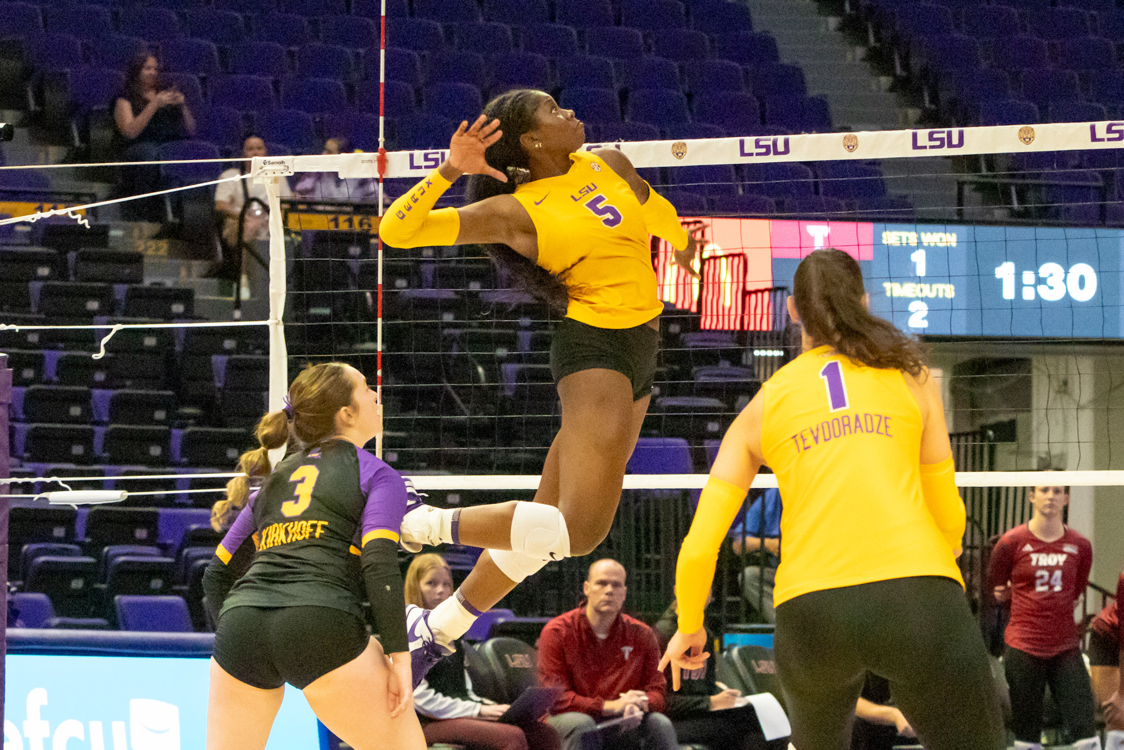 PHOTOS: LSU volleyball falls to Troy 3-2