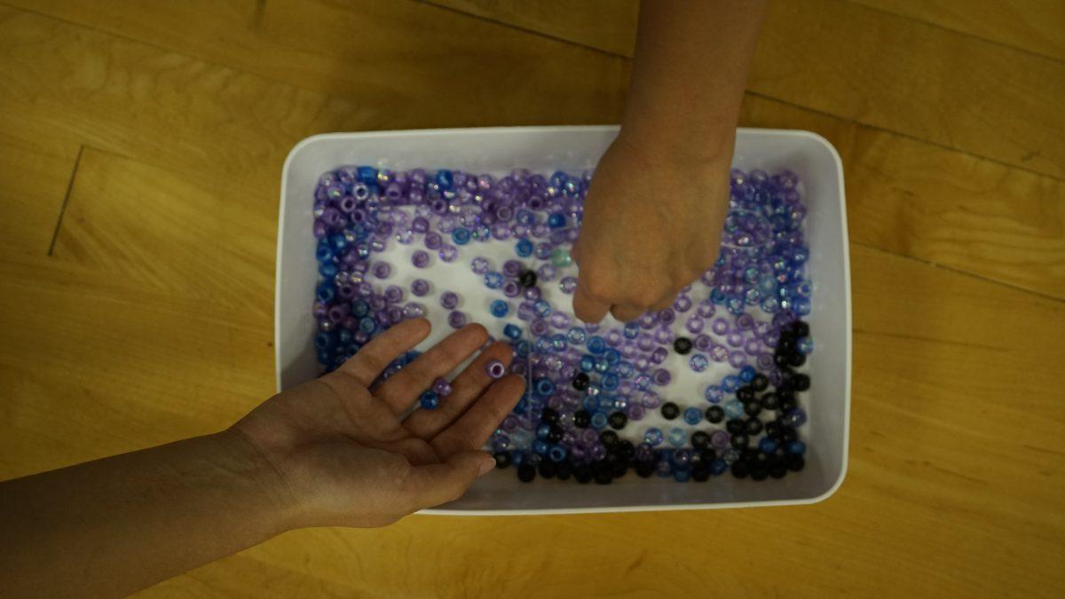 Colored beads for the UREC Eras Night friendship bracelets.&#160;Photos by Miranda Albarez.