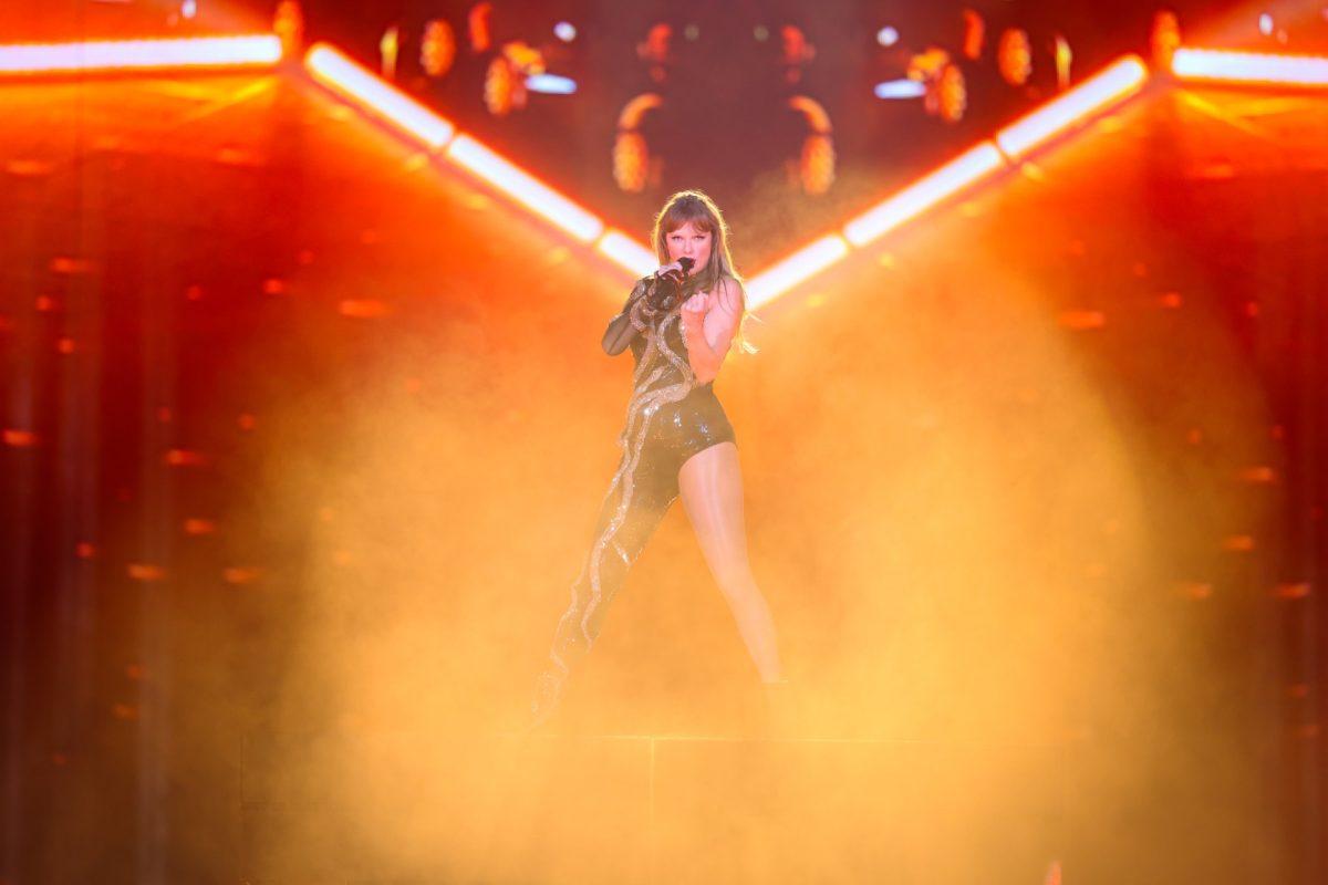 Taylor Swift performs her third night of the Eras Tour in New orleans on Sunday, Oct. 27, 2024.