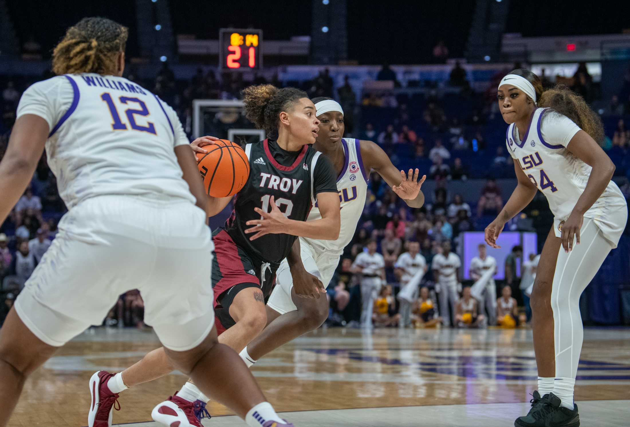 PHOTOS: LSU women's basketball defeats Troy in the PMAC