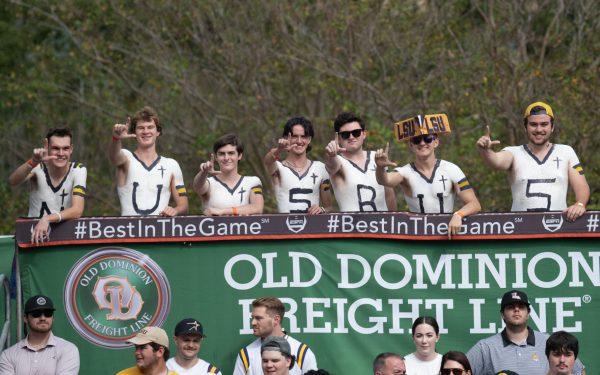 LSU BCM's Painted Posse poses for a photo during ESPN College GameDay, Saturday, Nov. 9, 2024, in the Quad on LSU Campus in Baton Rouge, La.