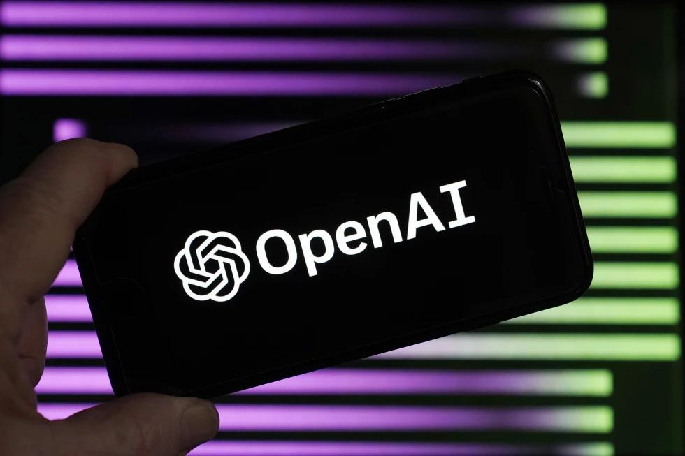 The logo for OpenAI, the maker of ChatGPT, appears on a mobile phone, in New York, Tuesday, Jan. 31, 2023.