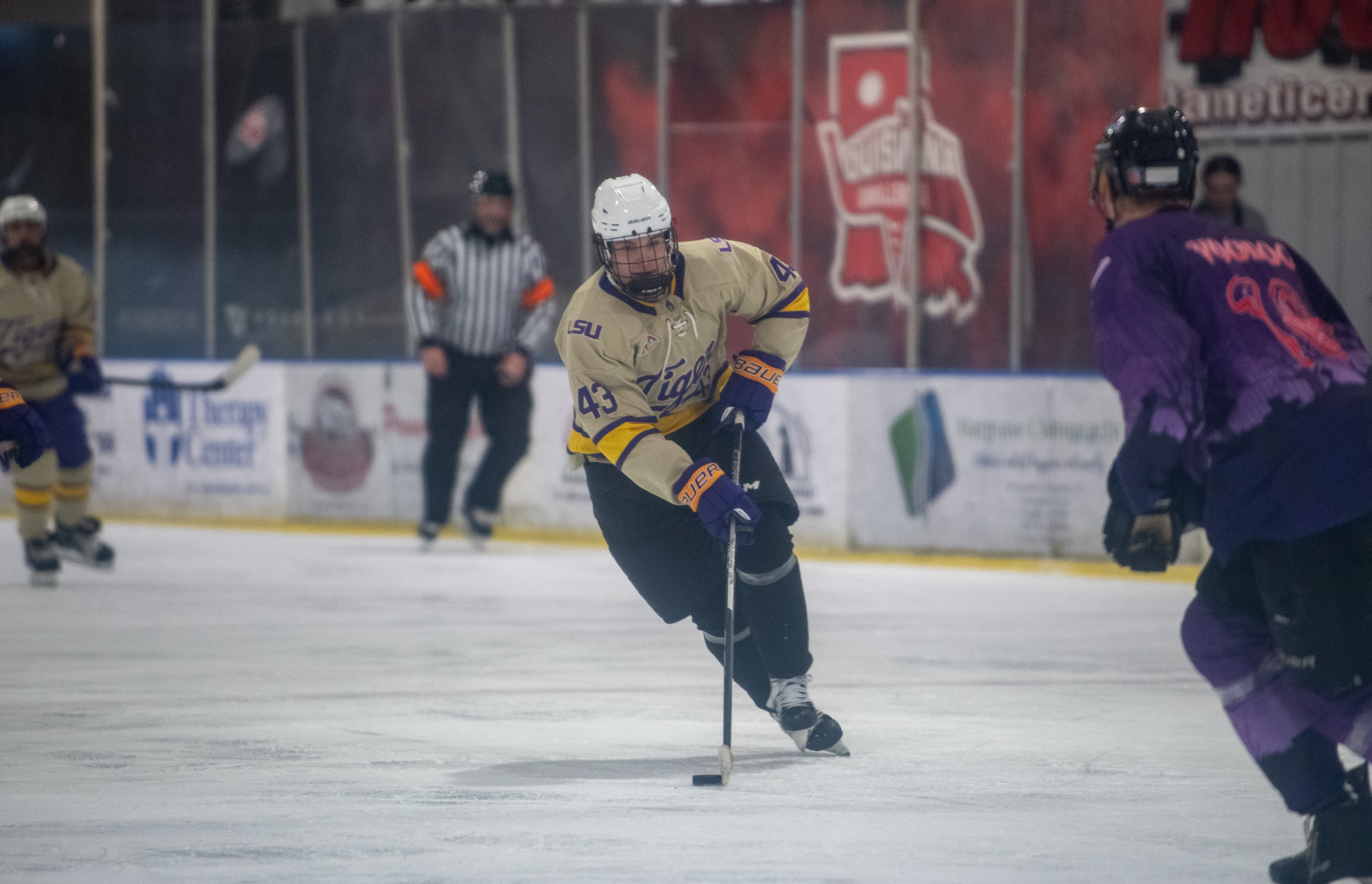 PHOTOS: LSU men's club hockey wins scrimmage in Lafayette